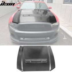 Fits 2010-2014 Ford Mustang GT500 Style Hood Aluminum Air Flow Intake Scoop Panel