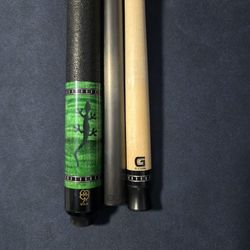 Mcdermott Pool Cue W/ Leather Wrap
