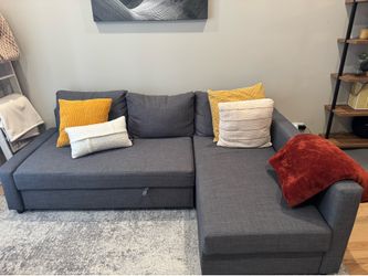 IKEA Friheten Sleeper Sectional w/ Storage – Dark Gray