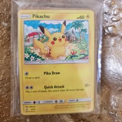 Pokémon Pikachu 004/012 McDonald's 2018 Promo Basic 60 HP Holo Quick Attack