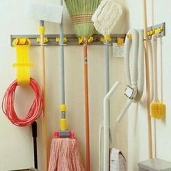 TWO 34” RUBBERMAID CLOSET ORGANIZERS - Rated 40lbs - Grey&Yellow