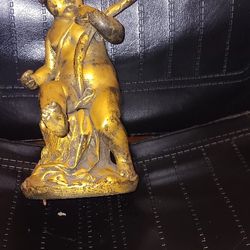 Putto Candle Holder Statue 