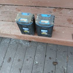 2 Kobalt 80V MAX LI-ION BATTERY