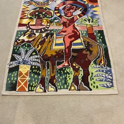 Very Large Original Textile Rug Art