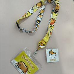 Gudetama Retractable Card Holder Lanyard 