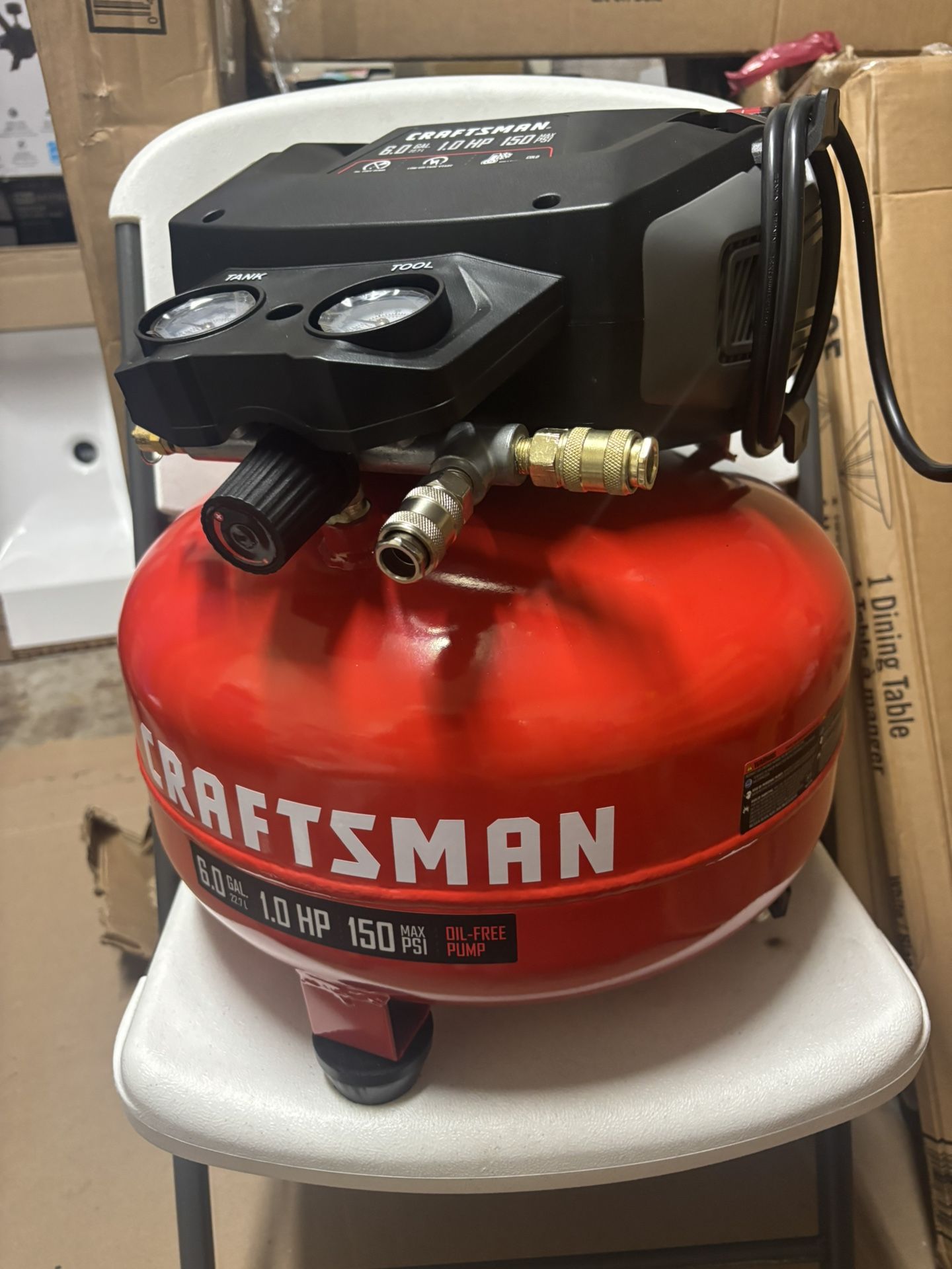 CRAFTSMAN 6-Gallon Portable Electric Pancake Air Compressor – NEW
