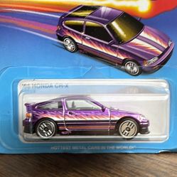 ‘88 HONDA CR-X ULTRA HOTS 2024 HOT WHEELS PURPLE SPECTRAFLAME 4/8