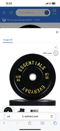 Everyday Essential - 35 lbs Bumper Plates