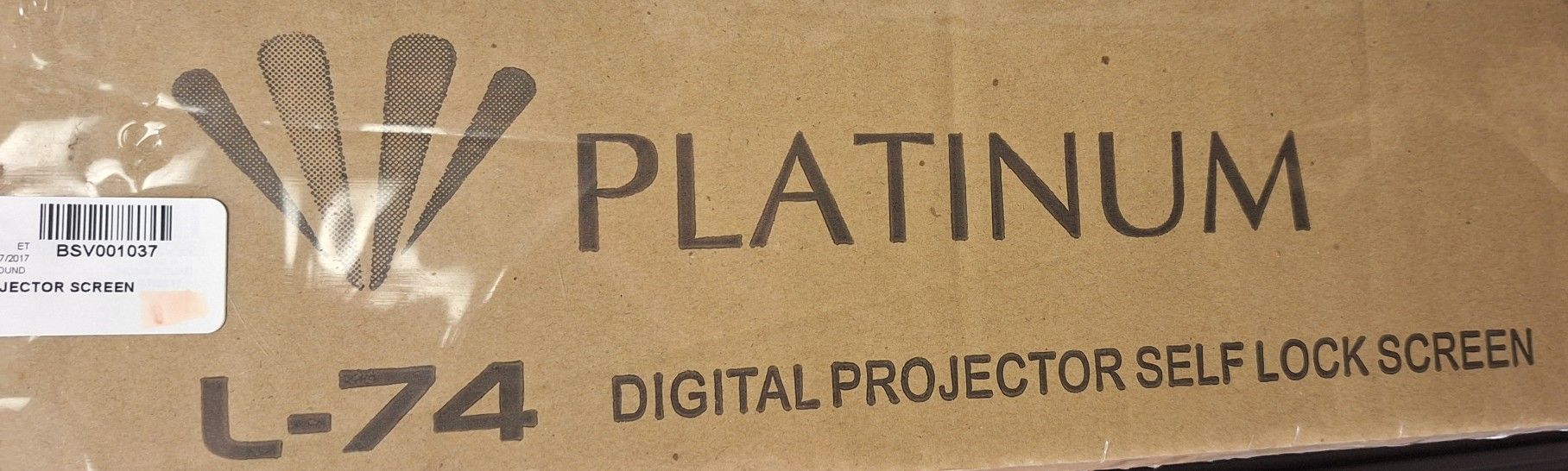 Platinum 74" Digital Projector Screen