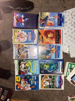 Lot of 10 VHS Tapes Disney and More