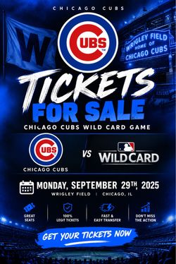 Chicago cubs wild card game tickets Sept 29th