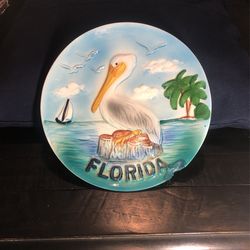 Collectible Plate- Florida Pelican 2