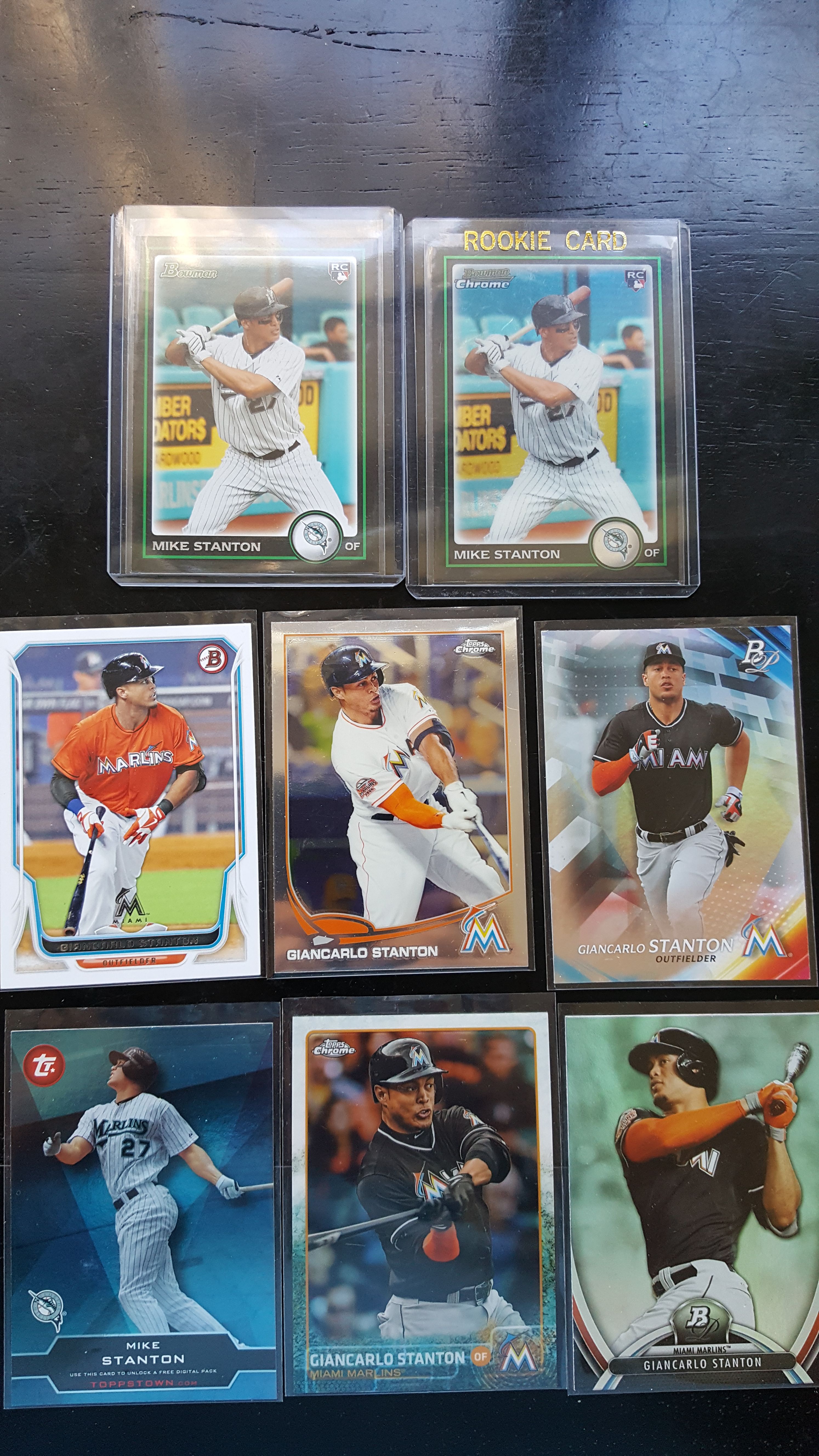 Giancarlo stanton rookie card lot of 8 cards