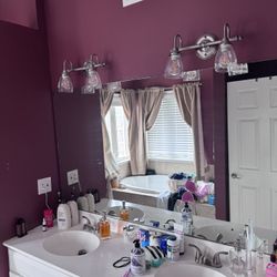 40”H X 70”W Plate Glass Mirror - $75 Or BO