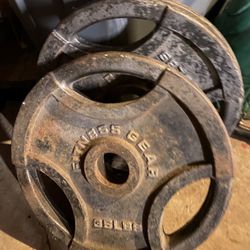 Two 35lb Fitness Gear Olympic Plates