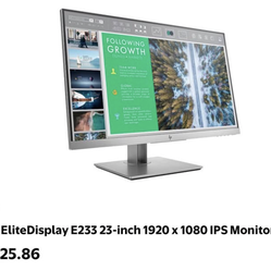 HP Elite Display 23 in monitor