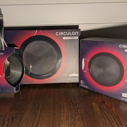 Circulon 6 Piece Stainless Steel Cookware Set  12" Pan, 9.5" Pan, 4qt Saucepot