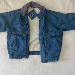 Vintage XL Sasson Denim Sherpa Jacket