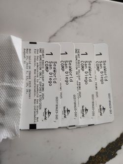 SeaWorld tickets 60 for all 4