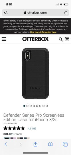OtterBox Defender Pro series iphone X case