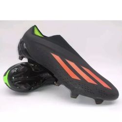 Adidas X Speedportal+ FG Black Red Laceless Soccer Cleats