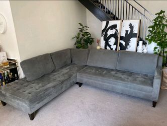 Z Gallerie 2 Pc L-shaped Sectional Sofa