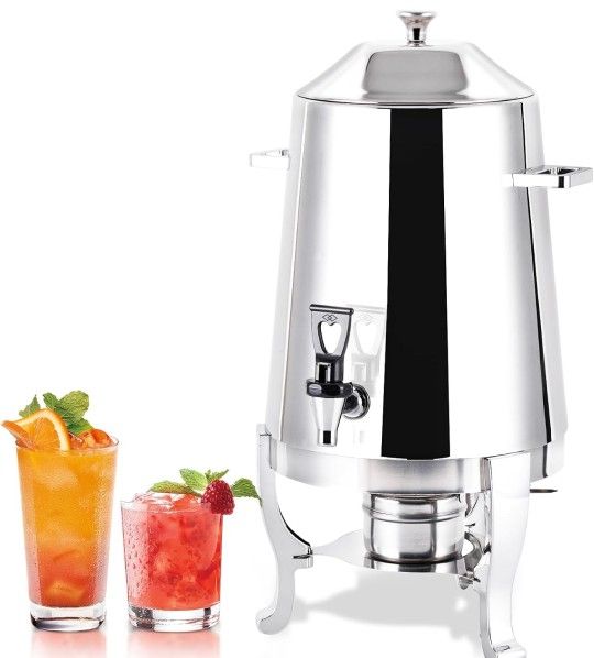 13L Hot Beverage Dispenser Coffee Chafer Urn Stainless Steel Chafer Urn commercial Electric Coffee Urn for Coffee Chocolate Juice Tea Hot & Cold Drink