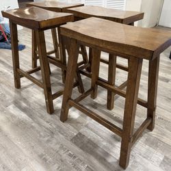Brown Stools Set Of 4