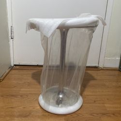 2ft Chrome End Table 
