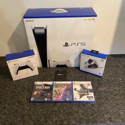 Brand New Disc Version Console + 3 Games + 1 Controller Bundle 