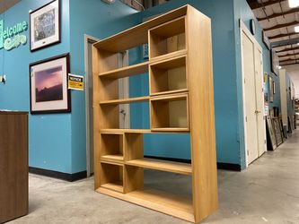 NEW! JOYBIRD Lois Etagere Bookcase with Sliding Storage cubes