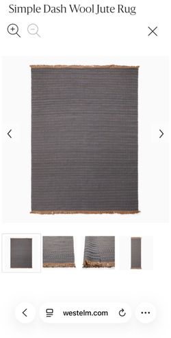West Elm Simple Jute Rug 9x12