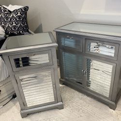 Mirror nightstands /mirror cabinets