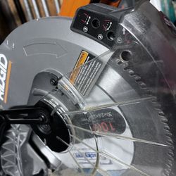 12” Rigid Double Bevel Miter Saw With Laser