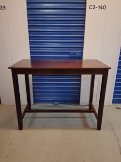 Tall Wood Bar Height Table