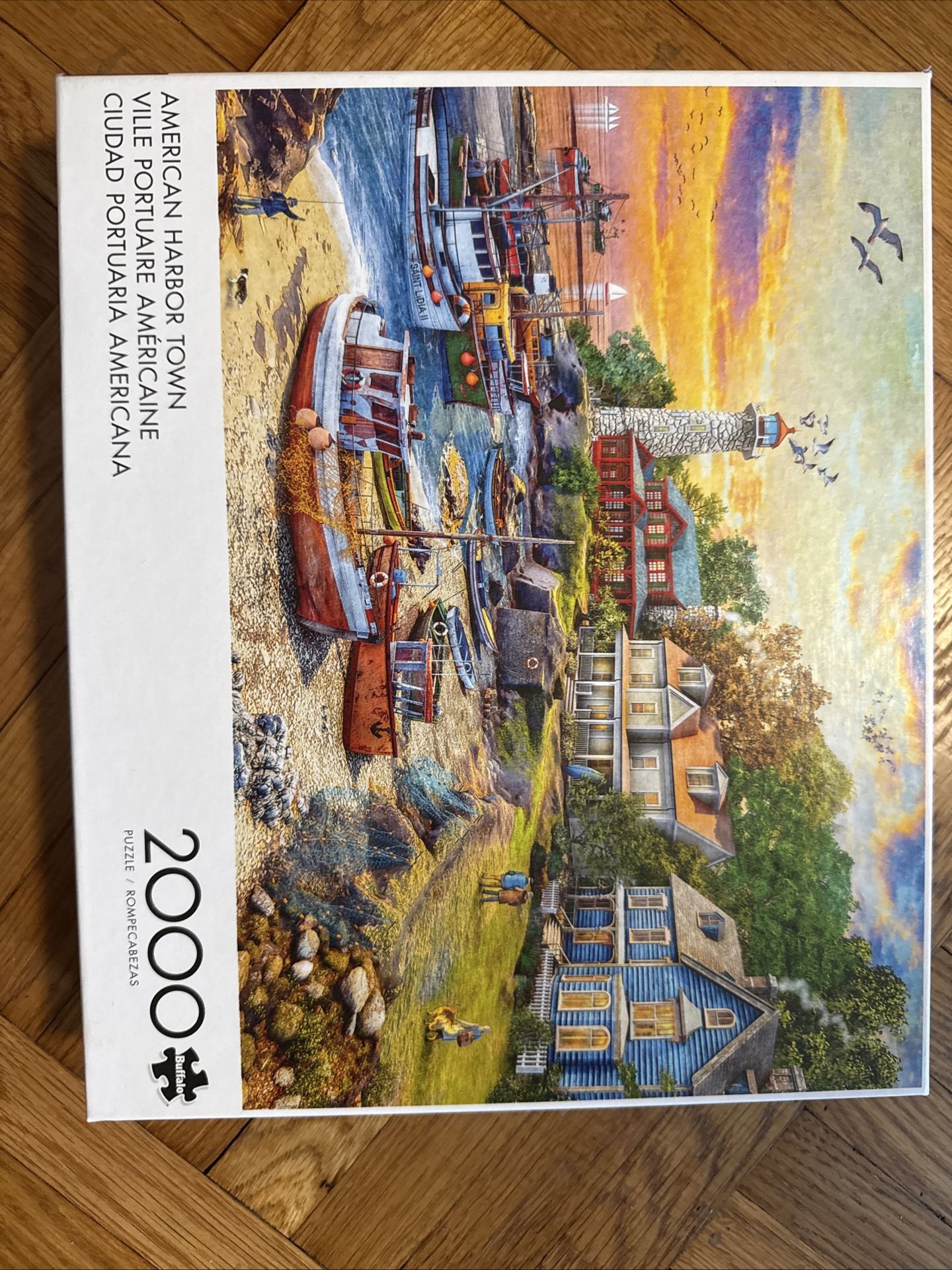 Buffalo Games American Harbour Town- 2000 Piece Jigsaw Puzzle for Adults
