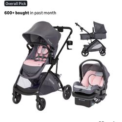  Switch 6-in-1 Modular Stroller Travel System with EZ-Lift™ Plus Infant Car Seat, Dash Pink