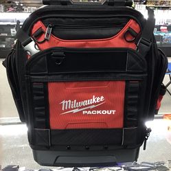 Milwaukee Pack out Backpack Tool Bag W Extra Storage 