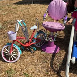 Silla Y Bicicleta Para Muñeca