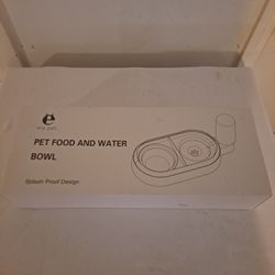 Pet Food and Water Bowl