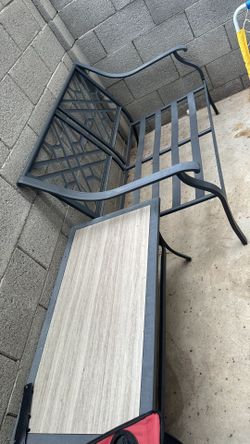 Outdoor Bench Frame And Table