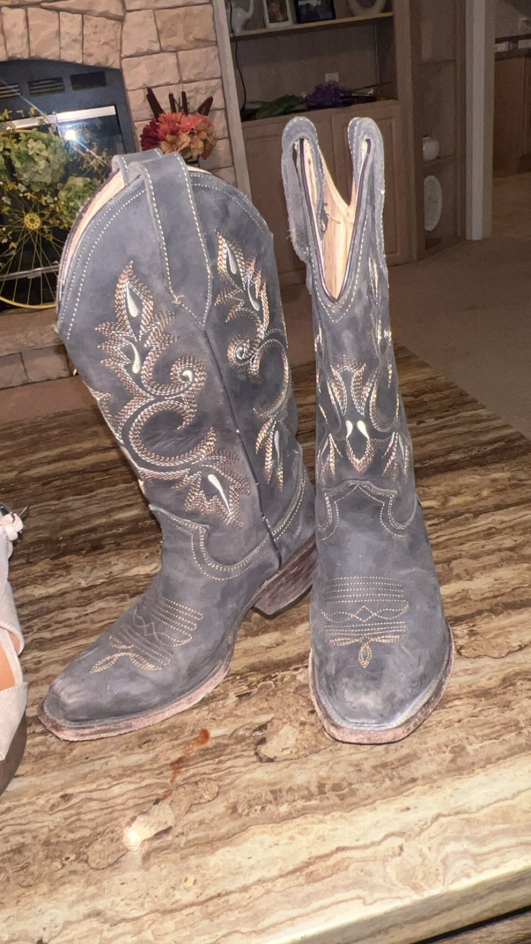 Real Leather Cowgirl Boots