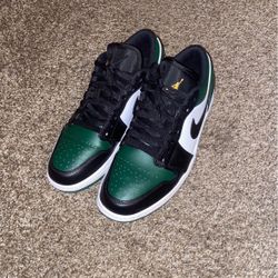 Jordan 1 green toe low