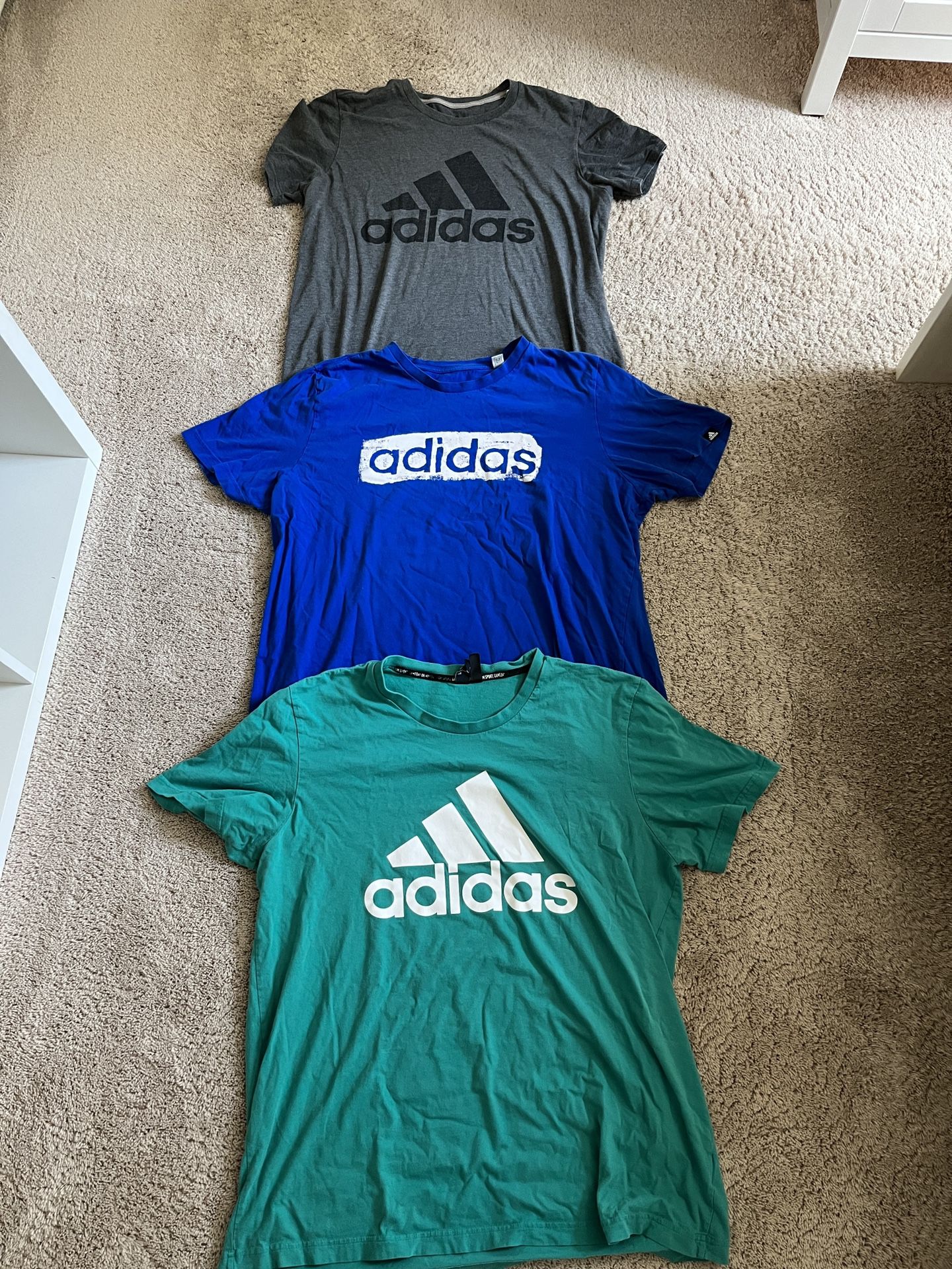 Lot Of 3 Mens Adidas T-Shirts Size XL