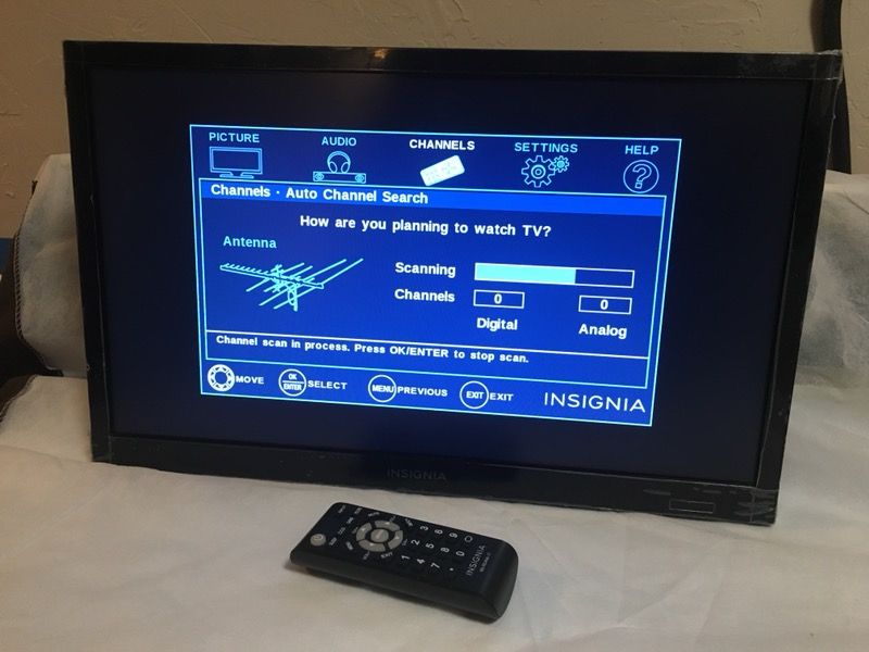 - New OPEN BOX - Insignia - 19" Class (18.5" Diag.) - LED - 720p - HDTV Model: NS-19D220NA16-A