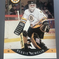 RARE Error card Reggie Lemelin 1990 Pro Set #9