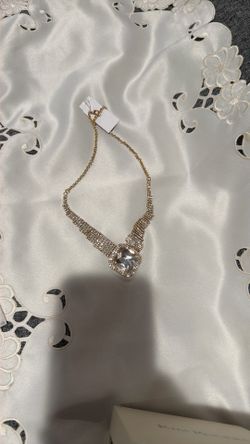  Golden Designer Stone Dazzling Necklace, $27 