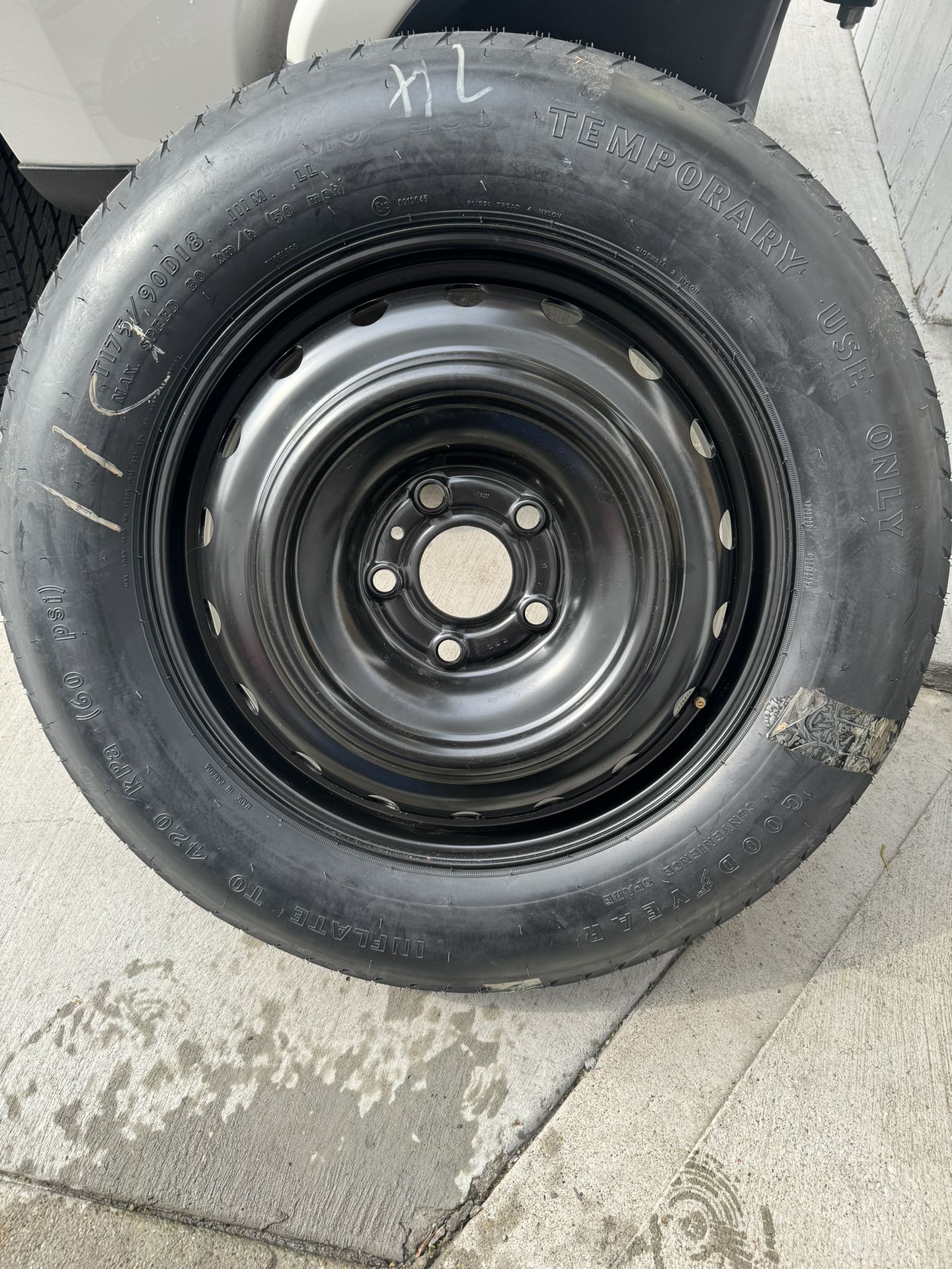 Steel 18x4.5 5x127mm Spare Wheel (contact info removed)6aa For 11-23 Grand Cherokee (contact info removed)