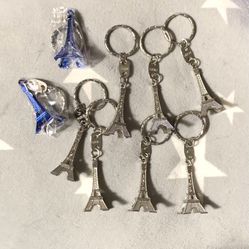 NEW-Paris Eiffel Tower Keychains From Paris (Each $3. Discount If You Buy More Than 3)  