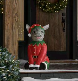 2026 Home Depot Christmas 2.5 ft LED Hand-Painted Donkey – BRAND NEW